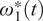 omega 1 Superscript asterisk Baseline left parenthesis t right parenthesis
