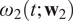 omega 2 left parenthesis t semicolon bold w 2 right parenthesis
