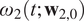 omega 2 left parenthesis t semicolon bold w Subscript 2 comma 0 Baseline right parenthesis