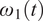 omega 1 left parenthesis t right parenthesis