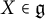 upper X element of German g