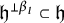 German h Superscript up tack beta Super Subscript l Baseline subset of German h
