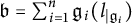 German b equals sigma summation Underscript i equals 1 Overscript n Endscripts German g Subscript i Baseline left parenthesis l Subscript vertical bar German g Sub Subscript i Subscript Baseline right parenthesis