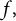 f comma