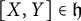 left bracket upper X comma upper Y right bracket element of German h