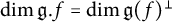 dimension German g period f equals dimension German g left parenthesis f right parenthesis Superscript up tack