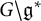 upper G minus German g Superscript asterisk