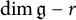 dimension German g minus r
