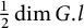 one half dimension upper G period l