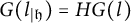 upper G left parenthesis l Subscript vertical bar German h Baseline right parenthesis equals upper H upper G left parenthesis l right parenthesis