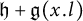 German h plus German g left parenthesis x period l right parenthesis