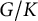 upper G divided by upper K