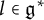 l element of German g Superscript asterisk