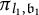 pi Subscript l 1 comma German b 1