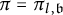 pi equals pi Subscript l comma German b