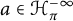 a element of script upper H Subscript pi Superscript negative infinity