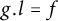 g period l equals f