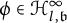 phi element of script upper H Subscript l comma German b Superscript infinity