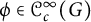 phi element of script upper C Subscript c Superscript infinity Baseline left parenthesis upper G right parenthesis