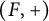 left parenthesis upper F comma plus right parenthesis