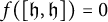f left parenthesis left bracket German h comma German h right bracket right parenthesis equals 0