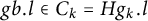 g b period l element of upper C Subscript k Baseline equals upper H g Subscript k Baseline period l