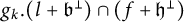 g Subscript k Baseline period left parenthesis l plus German b Superscript up tack Baseline right parenthesis intersection left parenthesis f plus German h Superscript up tack Baseline right parenthesis