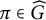 pi element of ModifyingAbove upper G With caret