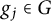 g Subscript j Baseline element of upper G