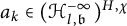 a Subscript k Baseline element of left parenthesis script upper H Subscript l comma German b Superscript negative infinity Baseline right parenthesis Superscript upper H comma chi