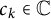 c Subscript k Baseline element of double struck upper C