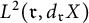 upper L squared left parenthesis German r comma d Subscript German r Baseline upper X right parenthesis