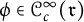 phi element of script upper C Subscript c Superscript infinity Baseline left parenthesis German r right parenthesis