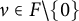 nu element of upper F minus StartSet 0 EndSet