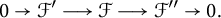 0 right arrow script upper F prime long right arrow script upper F long right arrow script upper F quotation mark right arrow 0 period