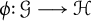 phi colon script upper G long right arrow script upper H