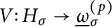 upper V colon upper H Subscript sigma Baseline right arrow ModifyingBelow Omega UnderbarSubscript sigma Superscript left parenthesis p right parenthesis