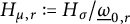 upper H Subscript mu comma r Baseline colon equals q upper H Subscript sigma divided by ModifyingBelow Omega UnderbarSubscript 0 comma r