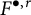 upper F Superscript bullet comma r