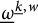 ModifyingBelow Omega UnderbarSuperscript ModifyingBelow k Underbarcomma w