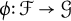 phi colon script upper F right arrow script upper G