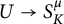upper U right arrow upper S Subscript upper K Superscript mu