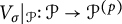 upper V Subscript sigma Baseline vertical bar Subscript script upper P Baseline colon script upper P right arrow script upper P Superscript left parenthesis p right parenthesis