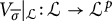 upper V Subscript sigma overbar Baseline vertical bar Subscript script upper L Baseline colon script upper L right arrow script upper L Superscript p