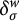 delta Subscript sigma Superscript w