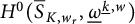 upper H Superscript 0 Baseline left parenthesis ModifyingAbove bar With bar upper S upper K comma w Subscript r Baseline comma ModifyingBelow Omega UnderbarSuperscript ModifyingBelow k Underbarcomma w Baseline right parenthesis