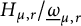 upper H Subscript mu comma r Baseline divided by ModifyingBelow Omega UnderbarSubscript mu comma r