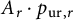 upper A Subscript r Baseline dot p Subscript u r comma r