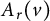 upper A Subscript r Baseline left parenthesis v right parenthesis