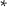 Superscript asterisk